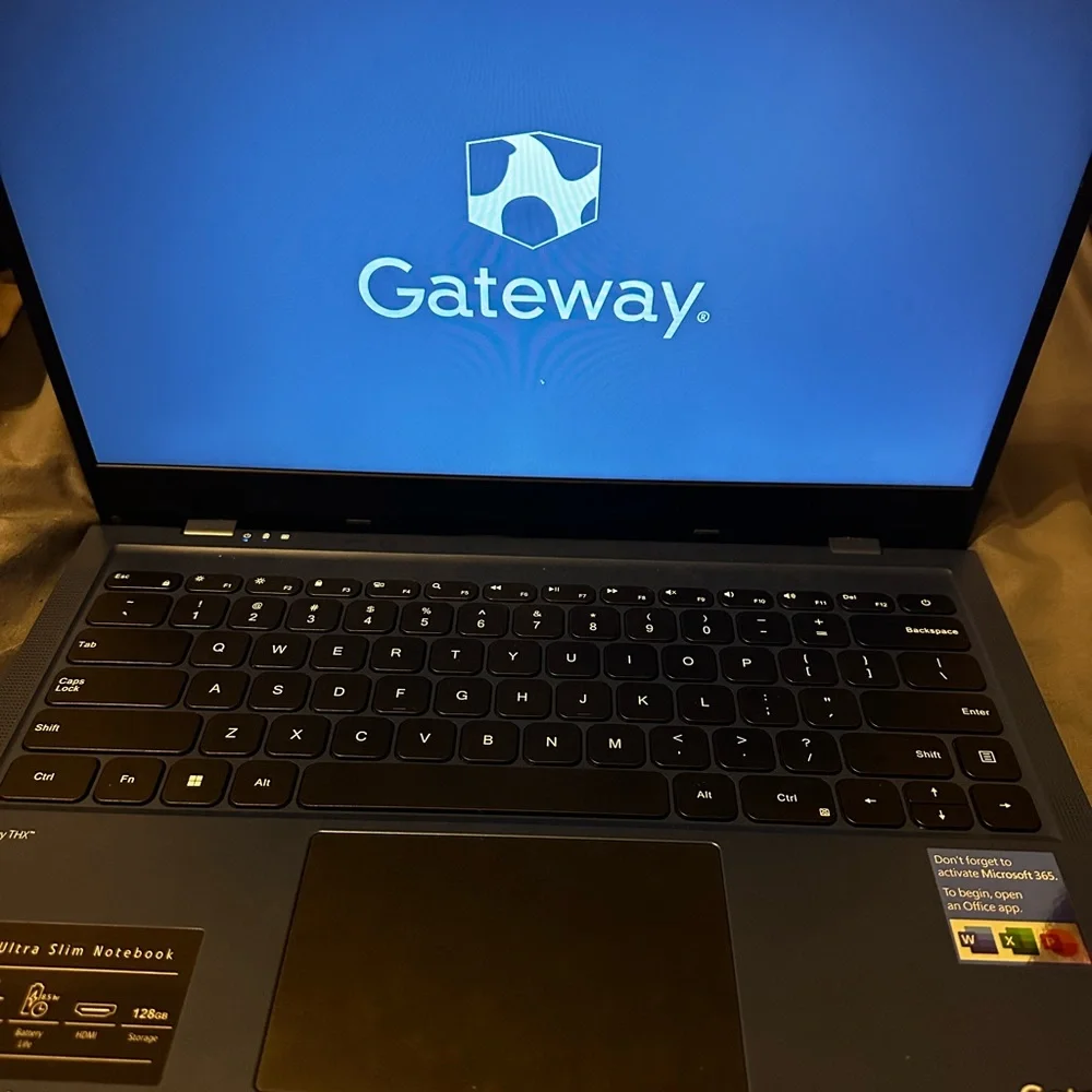 Gateway ultra slim notebook
